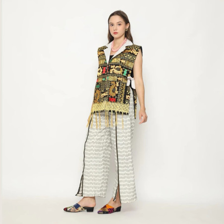 LIMITTES Celana Panjang Tenun Wide Pants Pria Wanita