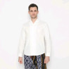 LIMITTES Baju Kemeja Koko Lebaran Pria Lengan Panjang Katun Shanghai Beskap