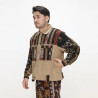 LIMITTES Baju Outer Jaket Tenun Crop Lengan Panjang Etnik Pria